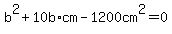 b%5E2%2B10b%2Acm-1200cm%5E2=0