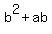 b%5E2%2Bab