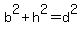 b%5E2%2Bh%5E2=d%5E2