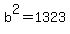 b%5E2=1323