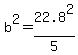 b%5E2=22.8%5E2%2F5