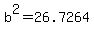 b%5E2=26.7264