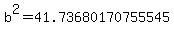 b%5E2=41.73680170755545