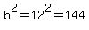 b%5E2+=+12%5E2+=+144
