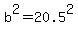 b%5E2+=+20.5%5E2