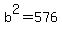b%5E2+=+576