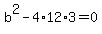 b%5E2+-+4%2A12%2A3+=+0
