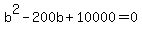 b%5E2+-200b%2B10000=0