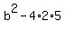 b%5E2-4%2A2%2A5