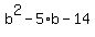 b%5E2-5%2Ab-14