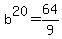 b%5E20=64%2F9