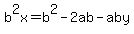 b%5E2x=+b%5E2-2ab-aby
