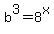 b%5E3=8%5Ex