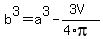 b%5E3=a%5E3-%283V%29%2F%284%2Api%29