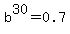 b%5E30=0.7