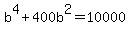 b%5E4%2B400b%5E2+=+10000