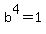b%5E4=1
