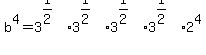 b%5E4=3%5E%281%2F2%29%2A3%5E%281%2F2%29%2A3%5E%281%2F2%29%2A3%5E%281%2F2%29%2A2%5E4