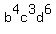 b%5E4c%5E3d%5E6