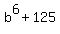 b%5E6+%2B+125