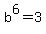 b%5E6+=+3