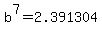 b%5E7=2.391304
