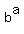 b%5Ea
