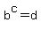 b%5Ec+=+d
