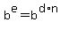 b%5Ee+=+b%5E%28d%2An%29