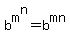 b%5Em%5En=b%5Emn