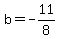 b+=+-11%2F8