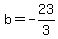 b+=+-23%2F3