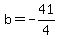 b+=+-41%2F4