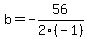 b+=+-56%2F2%28-1%29