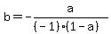 b+=+-a%2F%28%28-1%29%281-a%29%29