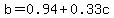 b+=+0.94%2B0.33c