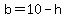b+=+10+-+h