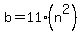 b+=+11%28n%5E2%29