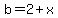 b+=+2%2Bx