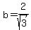 b+=+2%2Fsqrt%283%29
