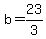 b+=+23%2F3