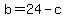 b+=+24+-+c