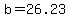b+=+26.23