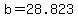b+=+28.823