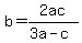 b+=+2ac%2F%283a-c%29