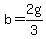 b+=+2g%2F3