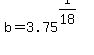 b+=+3.75%5E%281%2F18%29