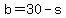 b+=+30+-+s