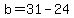 b+=+31+-+24