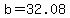 b+=+32.08